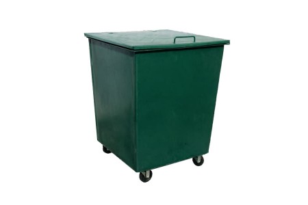 Контейнер металлический 0,75 м³ для мусора с крышкой