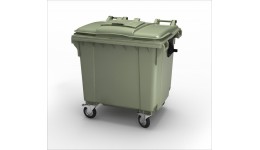 Контейнер пластиковый для мусора объём 1,1 м3 (евроформа)